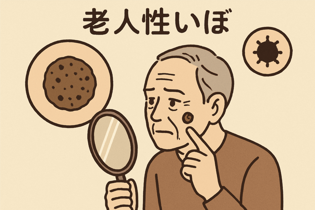 顔のいぼは老人性いぼのことが多い