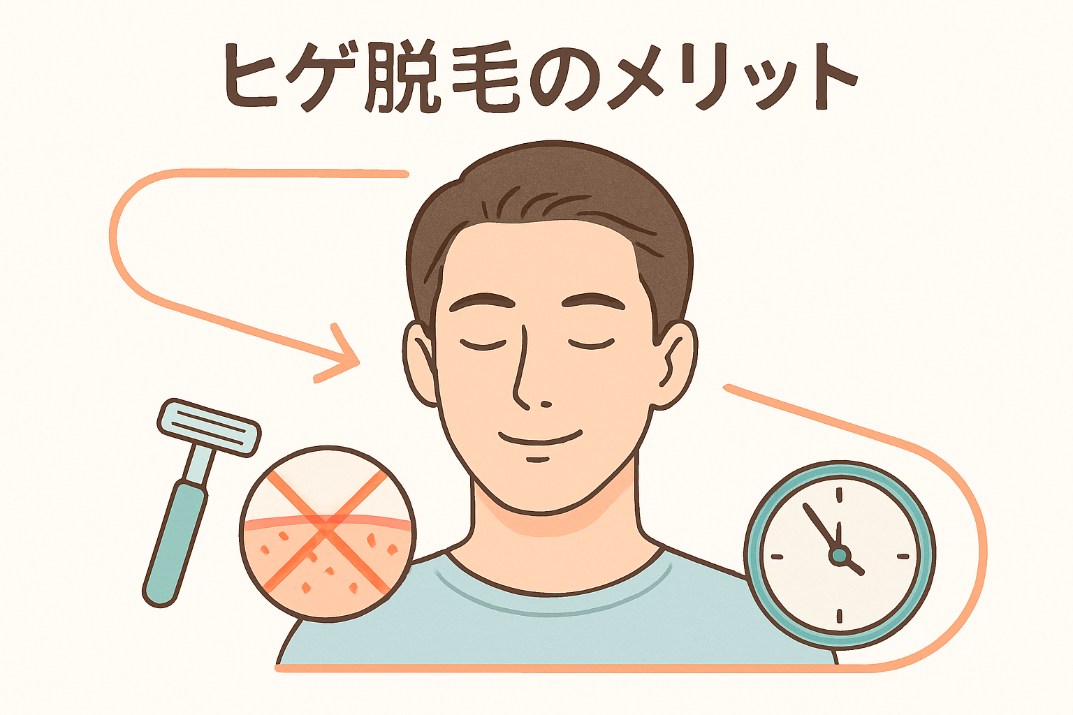 ヒゲ脱毛は時間の節約になる