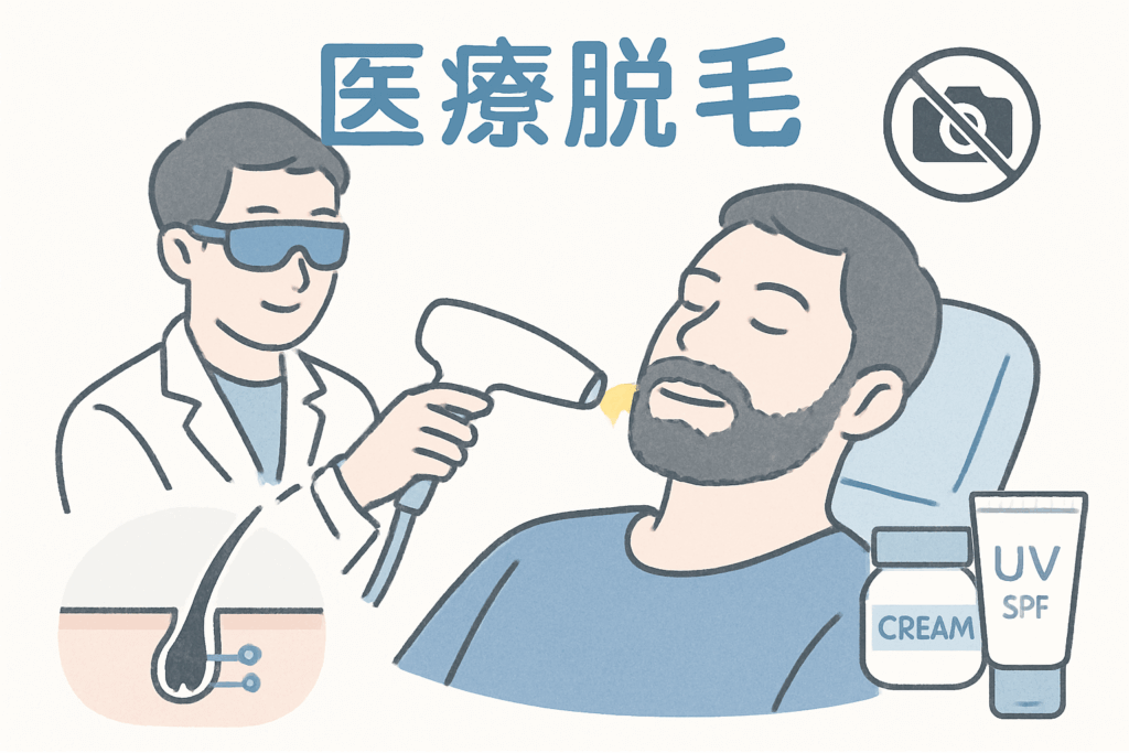 ヒゲ脱毛のクリニック選び