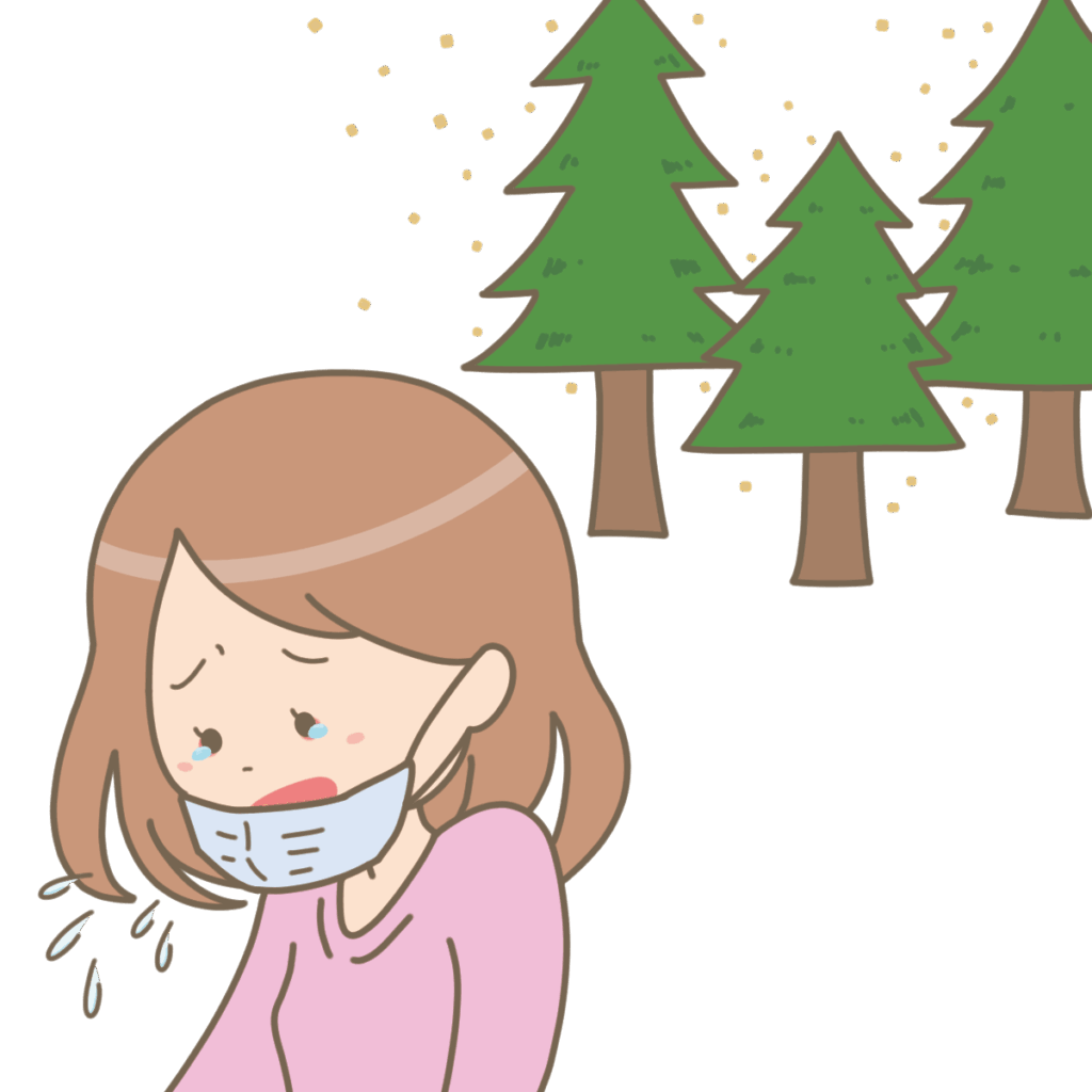 花粉症患者さんのイメージ図
