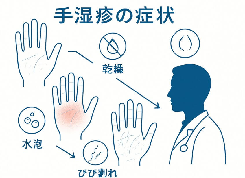 手湿疹を引き起こす原因
