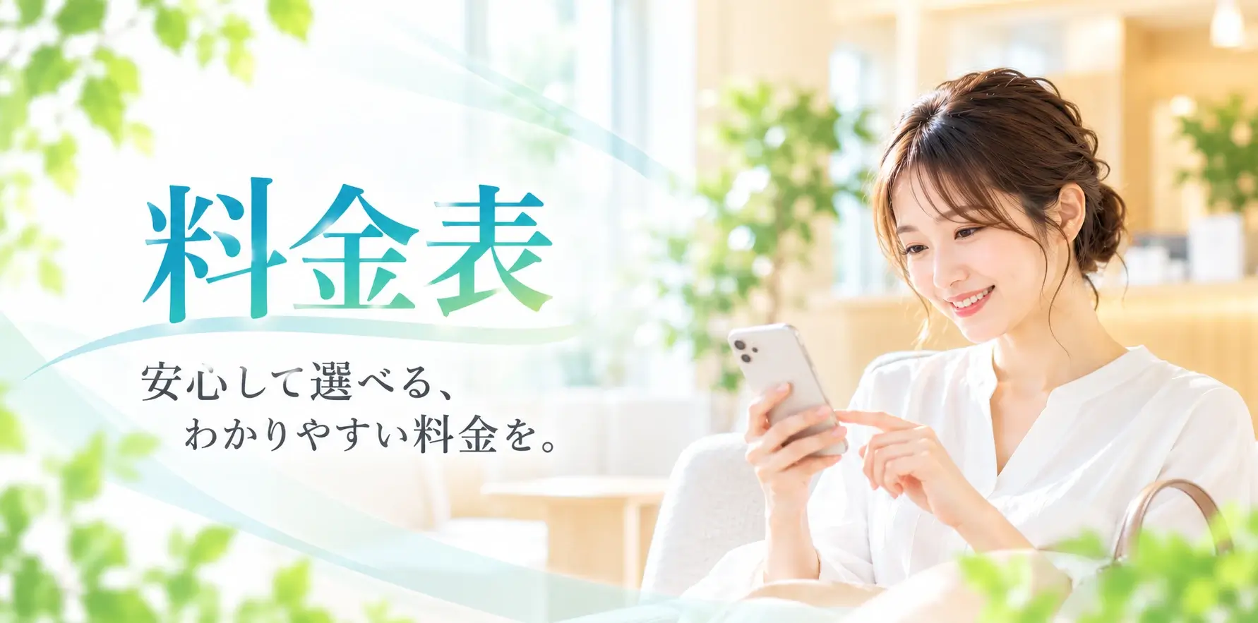 料金表 安心して選べる、わかりやすい料金を。
